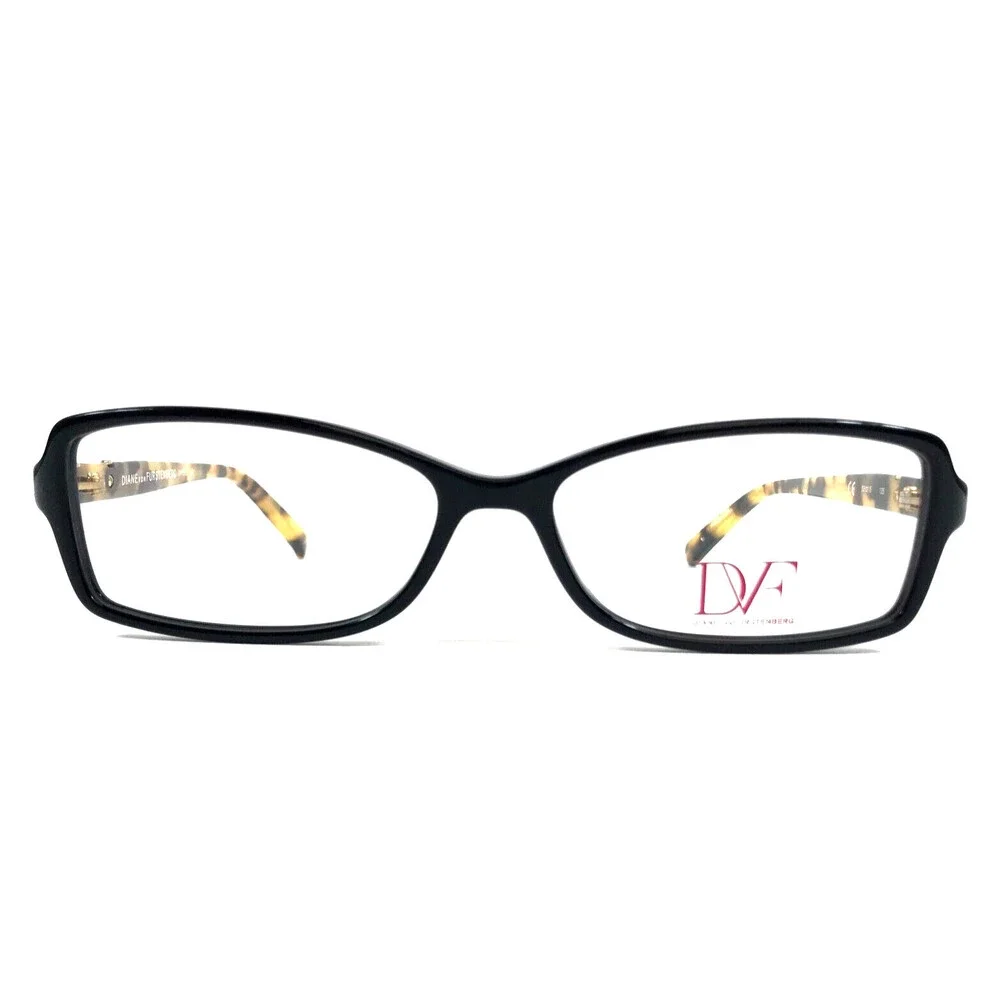 Diane Von Furstenberg Eyeglasses Frames DVF5050 001 Black Tortoise 53-15-135